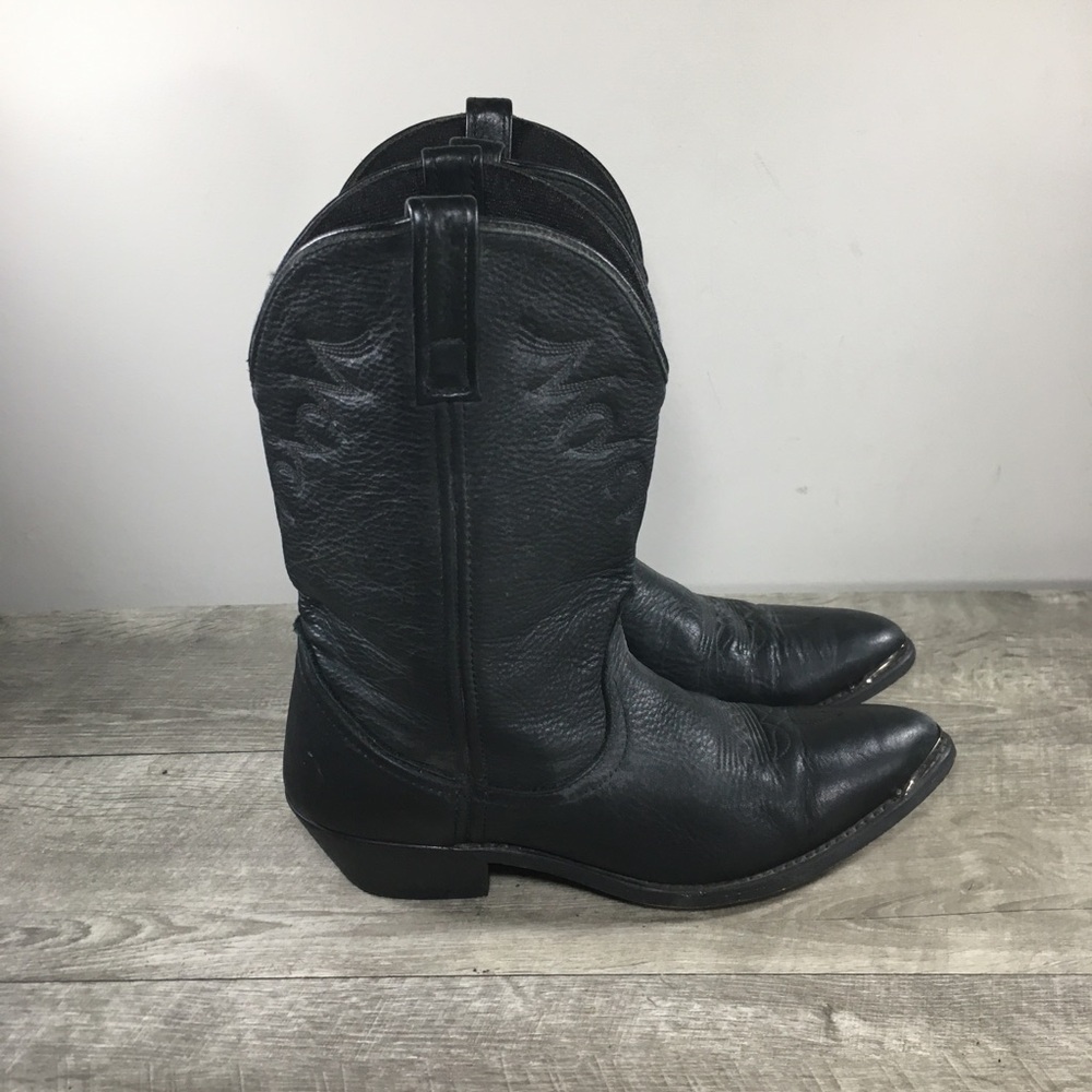 Masterson RB887 Womens Black Leather Cowboy Western Cowgirl Rodeo Boots Size 10